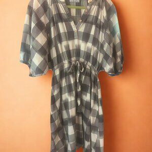 Steven Alan Bleeding Madras Dress - Size Large